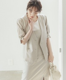 Andemiu | パフジャケット343371(ノーカラージャケット)