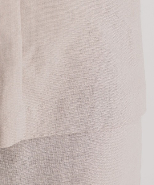 Andemiu（アンデミュウ）の「パフジャケット343371（ノーカラージャケット・レディース・ブラウン/グレー/ブルー・FREE）」の6枚目の写真