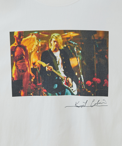 ADAM ET ROPE'(アダムエロペ)の「【KURT COBAIN×10 Culture】BIG PHOTO T(Tシャツ/カットソー・メンズ・ホワイト/ホワイト系その他2/ホワイト系その他/ブラック系その他/ブラック/ブラック系その他2・L/M/XL)」の14枚目の写真
