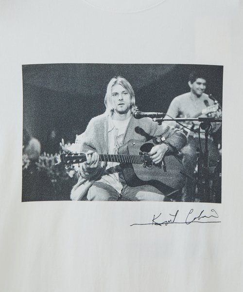 ADAM ET ROPE'(アダムエロペ)の「【KURT COBAIN×10 Culture】BIG PHOTO T(Tシャツ/カットソー・メンズ・ホワイト/ホワイト系その他2/ホワイト系その他/ブラック系その他/ブラック/ブラック系その他2・L/M/XL)」の15枚目の写真