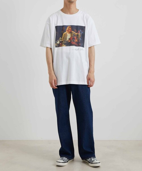 ADAM ET ROPE'(アダムエロペ)の「【KURT COBAIN×10 Culture】BIG PHOTO T(Tシャツ/カットソー・メンズ・ホワイト/ホワイト系その他2/ホワイト系その他/ブラック系その他/ブラック/ブラック系その他2・L/M/XL)」の19枚目の写真