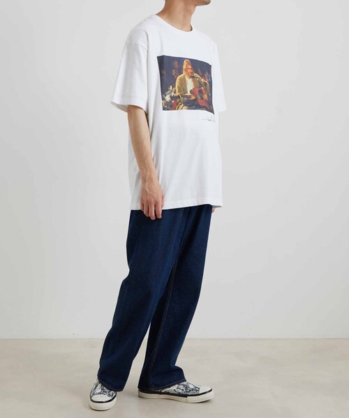 ADAM ET ROPE'(アダムエロペ)の「【KURT COBAIN×10 Culture】BIG PHOTO T(Tシャツ/カットソー・メンズ・ホワイト/ホワイト系その他2/ホワイト系その他/ブラック系その他/ブラック/ブラック系その他2・L/M/XL)」の20枚目の写真