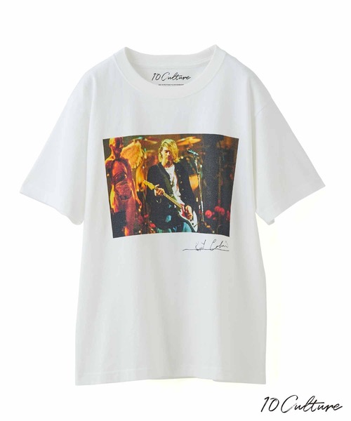 ADAM ET ROPE'(アダムエロペ)の「【KURT COBAIN×10 Culture】BIG PHOTO T(Tシャツ/カットソー・メンズ・ホワイト/ホワイト系その他2/ホワイト系その他/ブラック系その他/ブラック/ブラック系その他2・L/M/XL)」の2枚目の写真
