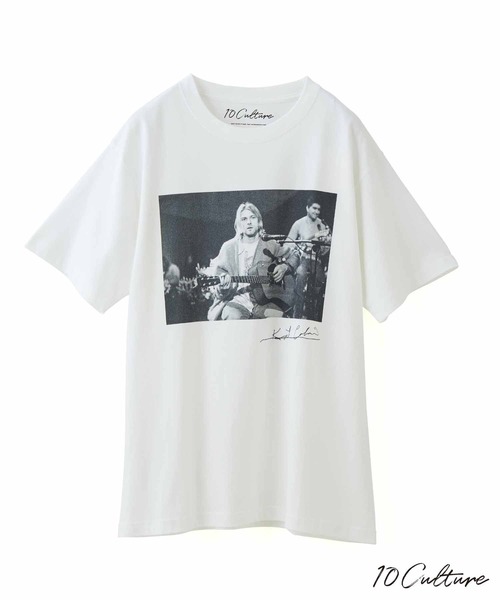 ADAM ET ROPE'(アダムエロペ)の「【KURT COBAIN×10 Culture】BIG PHOTO T(Tシャツ/カットソー・メンズ・ホワイト/ホワイト系その他2/ホワイト系その他/ブラック系その他/ブラック/ブラック系その他2・L/M/XL)」の3枚目の写真