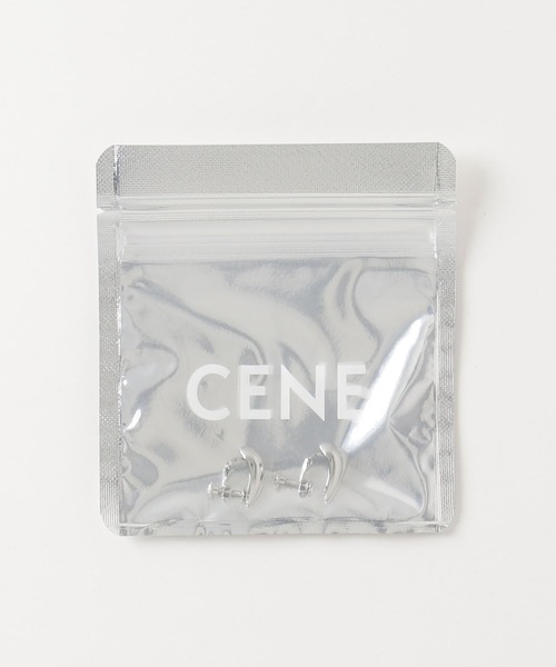 CENE（セネ）の「【CENE】セネ/ ドロップフープイヤリング（イヤリング・レディース・ゴールド/シルバー・FREE）」の3枚目の写真