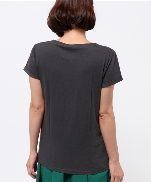OUTLET（アウトレット）の「【CAPRICIEUX LE'MAGE】プリントフレンチT（Tシャツ/カットソー・レディース・ブラック系その他/ホワイト系その他・FREE）」の5枚目の写真