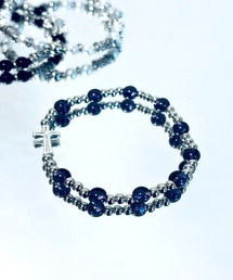 tone（トーン）の「【1004ST】麻雀×8ボール シルバー ブレスレット (MA)（ブレスレット）」
