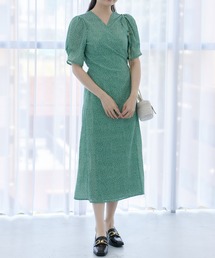 Lamoa | Lamoa/小花柄 カシュクール ワンピース(ワンピース)