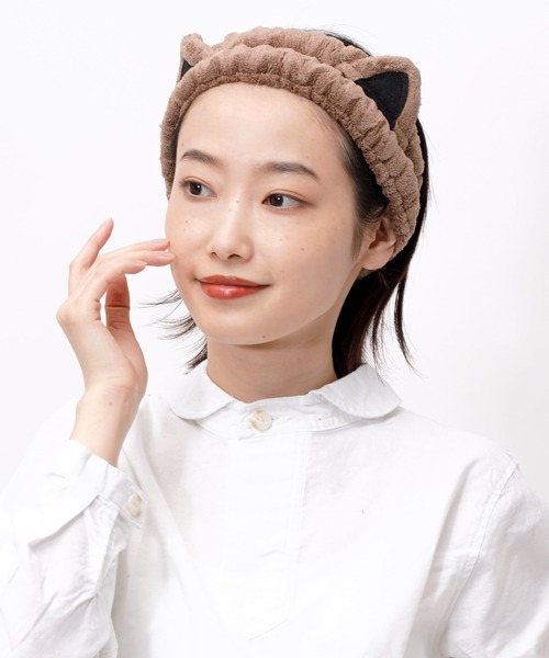 salle de bal（サルデバル）の「猫耳 ヘアバンド にゃんこ キャット ネコ ねこ CAT Cat ear hairband MEI（ヘアバンド・レディース・グレー/ホワイト/ベージュ/レッド・FREE）」の4枚目の写真