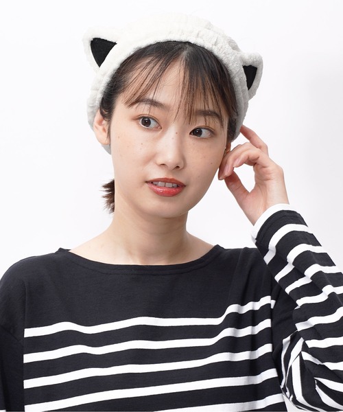 salle de bal（サルデバル）の「猫耳 ヘアバンド にゃんこ キャット ネコ ねこ CAT Cat ear hairband MEI（ヘアバンド・レディース・グレー/ホワイト/ベージュ/レッド・FREE）」の2枚目の写真