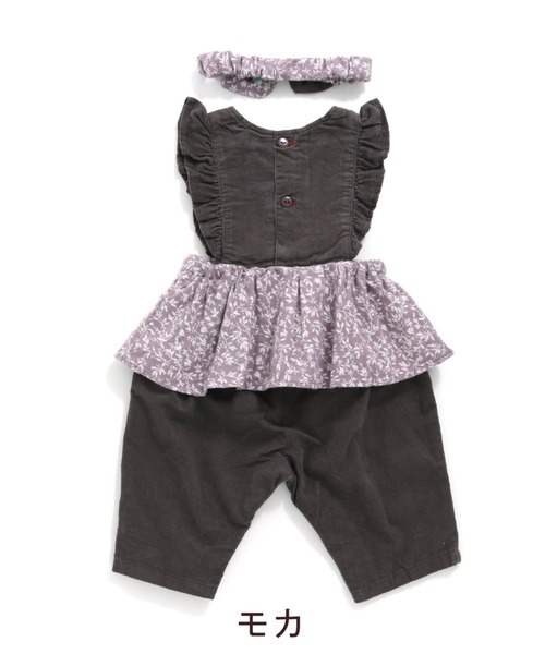 RAGMART（ラグマート）の「ヘアバンド＆サロペットセット（サロペット/オーバーオール・キッズ・ピンク/モカ/イエロー・80ｃｍ/70cm/90cm）」の9枚目の写真