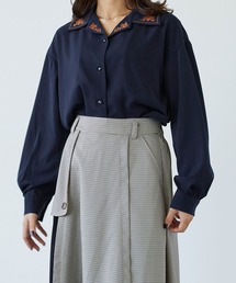 179/WG | 2WAY衿刺繍ブラウス(シャツ/ブラウス)