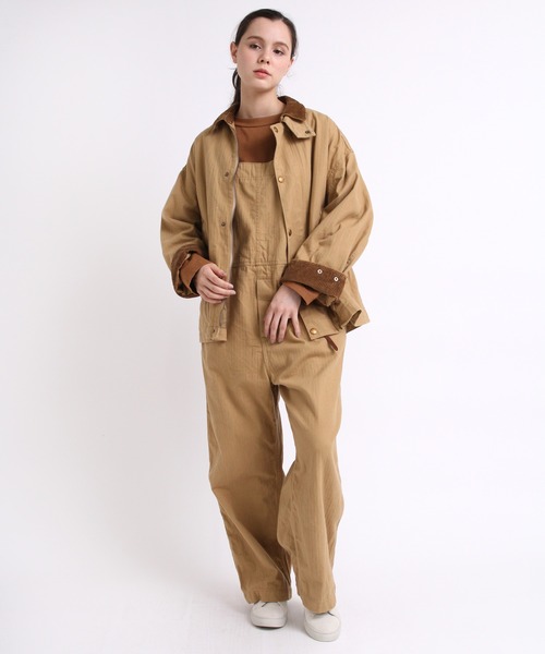 RNA-N(アールエヌエーエヌ)の「M1913 プレーティング天竺ロング丈ロングTシャツ(Tシャツ/カットソー・レディース・グレイッシュブルー/ブラウン/アイボリー/スミクロ・MEDIUM)」の15枚目の写真