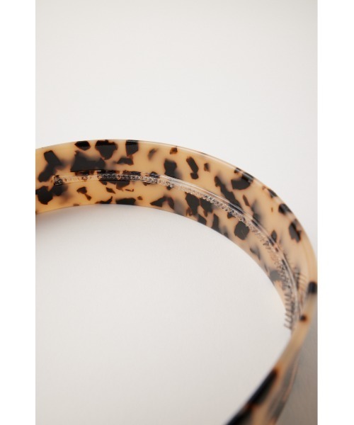 MOUSSY（マウジー）の「CLASSIC WIDE ヘッドバンド（カチューシャ・レディース・ベージュ/ブラウン・FREE）」の5枚目の写真