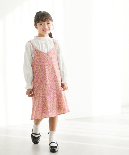 セール】【KIDS】2WAY/花柄アソートキャミワンピース/リンクコーデ