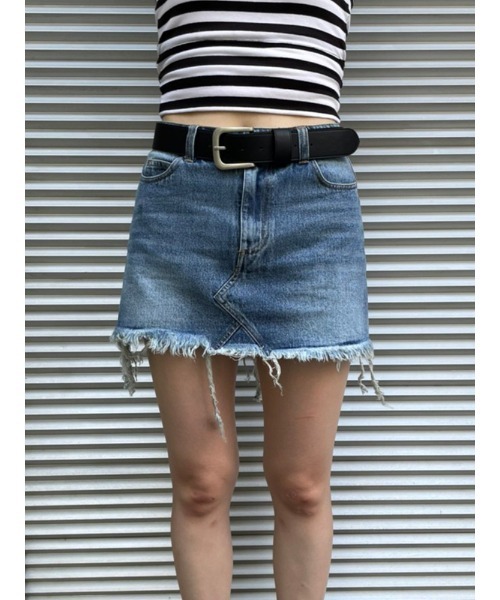 ENVYM（アンビー）の「カットオフデニムＦＳＫ（デニムスカート・レディース・ブラック/ブルー・S/M）」の21枚目の写真