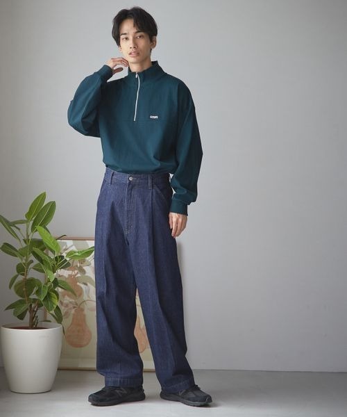 LOWRYS FARM(ローリーズファーム)の「GERRYハーフZIP 165507(パーカー・メンズ・オレンジ/ブルー/グリーン・MEDIUM/LARGE)」の22枚目の写真
