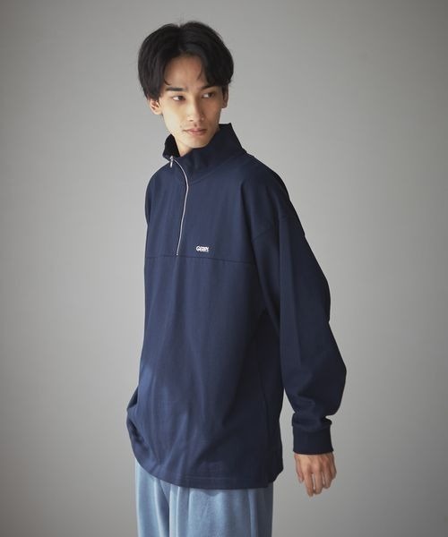 LOWRYS FARM(ローリーズファーム)の「GERRYハーフZIP 165507(パーカー・メンズ・オレンジ/ブルー/グリーン・MEDIUM/LARGE)」の19枚目の写真