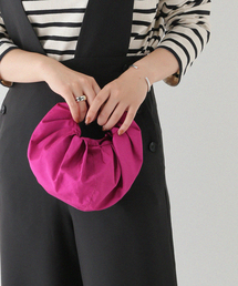 【HELOYSE/エロイーズ】 croissant shantung mini bag：ミニバッグ