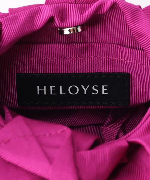 HELOYSE(エロイーズ)の「【HELOYSE/エロイーズ】 croissant shantung mini bag:ミニバッグ(ハンドバッグ・レディース・ピンク/ブラック・FREE)」の14枚目の写真