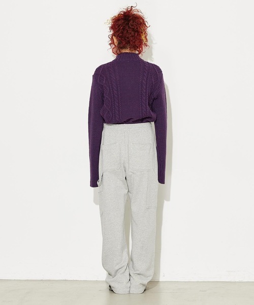 X-girl（エックスガール）の「WORK SWEAT PANTS（スウェットパンツ・レディース・アッシュ/ブラック・S/M）」の5枚目の写真