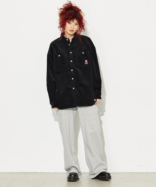 X-girl（エックスガール）の「WORK SWEAT PANTS（スウェットパンツ・レディース・アッシュ/ブラック・S/M）」の6枚目の写真