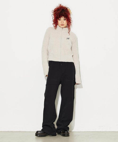 X-girl（エックスガール）の「WORK SWEAT PANTS（スウェットパンツ・レディース・アッシュ/ブラック・S/M）」の9枚目の写真