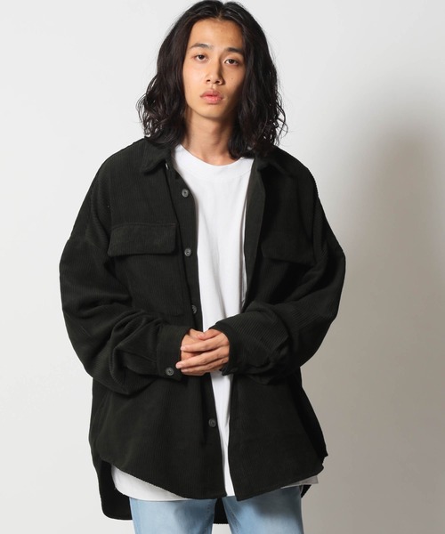 ARCADE（アーケード）の「オーバーサイズ コーデュロイ 太コールCPOジャケット（カバーオール・メンズ・ブラック/ブラウン/アイボリー/カーキ・L/M）」の4枚目の写真