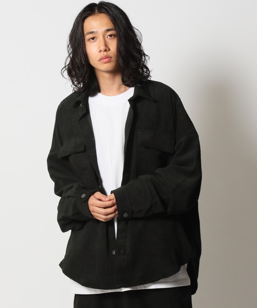 ARCADE（アーケード）の「オーバーサイズ コーデュロイ 太コールCPOジャケット（カバーオール・メンズ・ブラック/ブラウン/アイボリー/カーキ・L/M）」の19枚目の写真