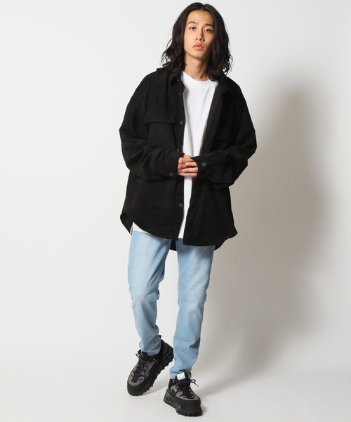 ARCADE（アーケード）の「オーバーサイズ コーデュロイ 太コールCPOジャケット（カバーオール・メンズ・ブラック/ブラウン/アイボリー/カーキ・L/M）」の14枚目の写真