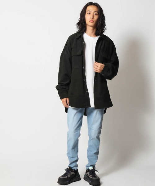 ARCADE（アーケード）の「オーバーサイズ コーデュロイ 太コールCPOジャケット（カバーオール・メンズ・ブラック/ブラウン/アイボリー/カーキ・L/M）」の21枚目の写真