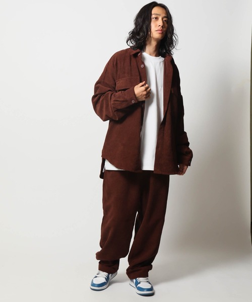 ARCADE（アーケード）の「オーバーサイズ コーデュロイ 太コールCPOジャケット（カバーオール・メンズ・ブラック/ブラウン/アイボリー/カーキ・L/M）」の17枚目の写真