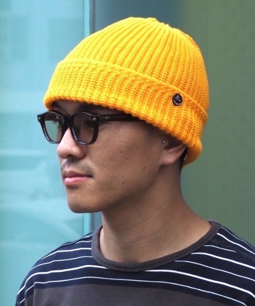 CPH(シーピーエイチ)の「CPH/シーピーエイチ/CUFF KNIT CAP GARDEN SP(ニットキャップ/ビーニー・メンズ・ホワイト/ブラック/ブラウン/ピンク/イエロー・F)」の4枚目の写真