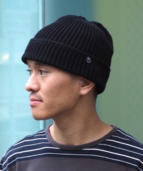 CPH(シーピーエイチ)の「CPH/シーピーエイチ/CUFF KNIT CAP GARDEN SP(ニットキャップ/ビーニー・メンズ・ホワイト/ブラック/ブラウン/ピンク/イエロー・F)」の3枚目の写真