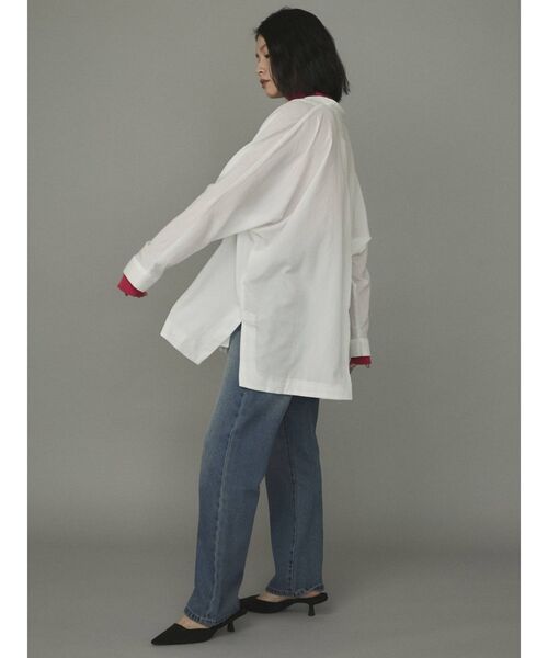 COTORICA（コトリカ）の「スキッパードルマンルーズシャツ（シャツ/ブラウス・レディース・ブラック/パープル/オフホワイト・FREE）」の8枚目の写真