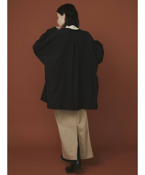 COTORICA（コトリカ）の「スキッパードルマンルーズシャツ（シャツ/ブラウス・レディース・ブラック/パープル/オフホワイト・FREE）」の14枚目の写真