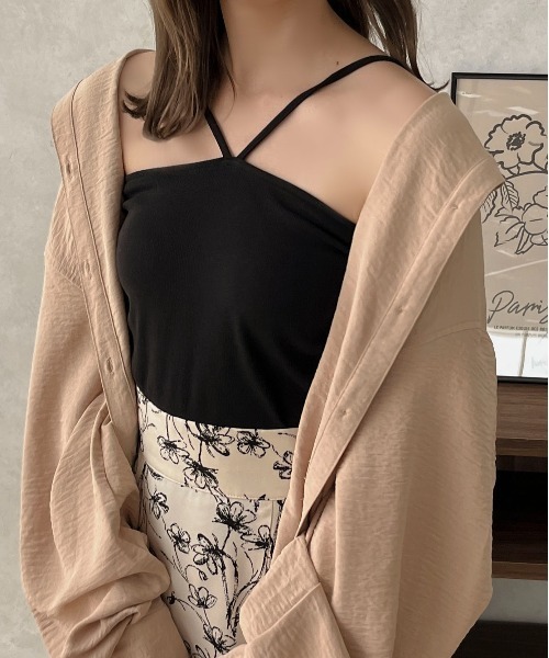 apres jour clair(アプレジュールクレア)の「【apres jour clair】ホルターネックカップ付キャミ【ZOZOTOWN限定アイテム】(キャミソール・レディース・ブラウン系その他/ブラック/オフホワイト・フリー/X-LARGE)」の21枚目の写真