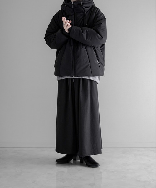 KUUUPY（クーピー）の「Topthermo Hoodie Ecodown Jacket - トップサーモ中綿フードエコダウンジャケット（ダウンジャケット/コート・メンズ・ブラック・SMALL/MEDIUM/LARGE）」の7枚目の写真