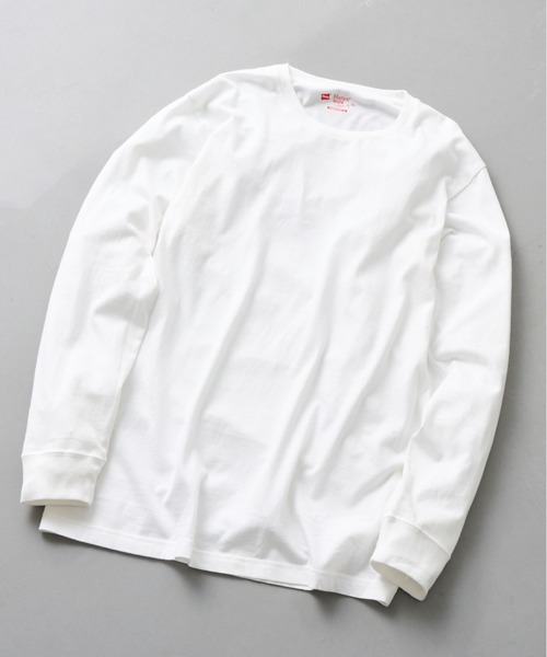 HANES(ヘインズ)の「【Hanes】2P Japan Fit クルーネックロングスリーブTシャツ H5440(Tシャツ/カットソー・メンズ・マルチ・XL/L/M)」の4枚目の写真