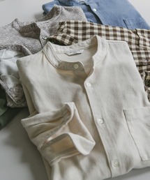 URBAN RESEARCH DOORS | 『XLサイズ/WEB限定』ヘビーネルバンドカラーシャツ(シャツ/ブラウス)