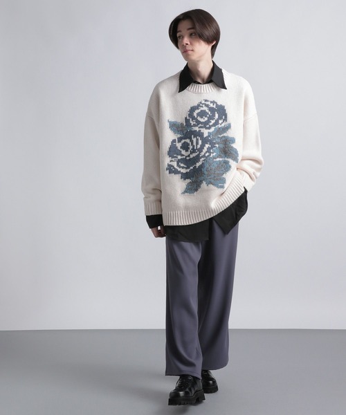 HARE（ハレ）の「BIGカフスロングドレスシャツ(HARE)（シャツ/ブラウス・メンズ・ブラック/オフホワイト/オレンジ・FREE）」の10枚目の写真