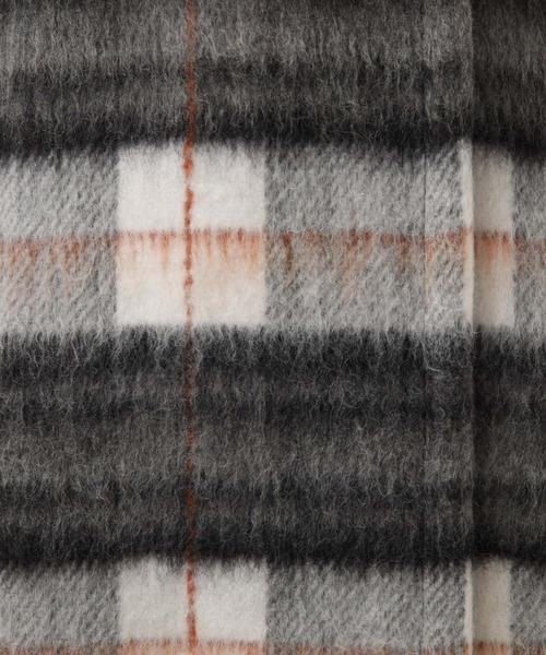 archives（アルシーヴ）の「チェックシャギーコート（チェスターコート・レディース・ブルー/ベージュ/ブラック・MEDIUM）」の9枚目の写真