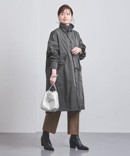 UNITED ARROWS（ユナイテッドアローズ）の「P GABA スタンドカラー モッズコート（モッズコート・レディース・ブラック/ダークグレー・36/38）」の10枚目の写真