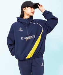 ルコック イヤートップクロスジャケット フード付き 撥水 脇ポケット  ジャージ スウェット スポーツウエア レディース トレーニングウエア