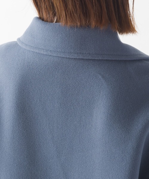 OMNES（オムネス）の「サイドスリットロングテーラードコート（その他アウター・レディース・アイボリー/ブラック/ブラウン/ブルー・FREE）」の6枚目の写真