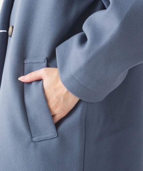 OMNES（オムネス）の「サイドスリットロングテーラードコート（その他アウター・レディース・アイボリー/ブラック/ブラウン/ブルー・FREE）」の8枚目の写真