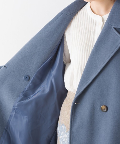 OMNES（オムネス）の「サイドスリットロングテーラードコート（その他アウター・レディース・アイボリー/ブラック/ブラウン/ブルー・FREE）」の10枚目の写真