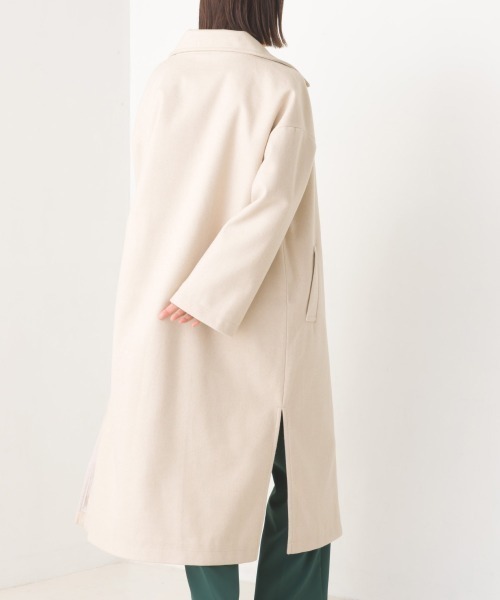 OMNES（オムネス）の「サイドスリットロングテーラードコート（その他アウター・レディース・アイボリー/ブラック/ブラウン/ブルー・FREE）」の13枚目の写真