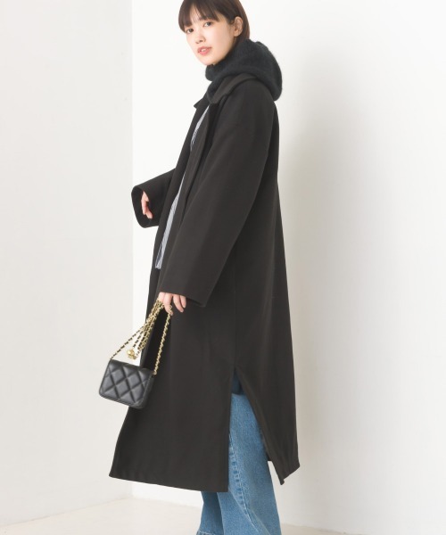 OMNES（オムネス）の「サイドスリットロングテーラードコート（その他アウター・レディース・アイボリー/ブラック/ブラウン/ブルー・FREE）」の17枚目の写真