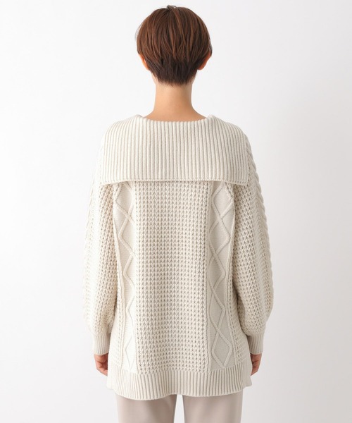 LEPSIM（レプシィム）の「マタニティ／５ゲージケーブルプルオーバー　164202（ニット/セーター・レディース・キャメル/グリーン/アイボリー/レッド・FREE）」の15枚目の写真